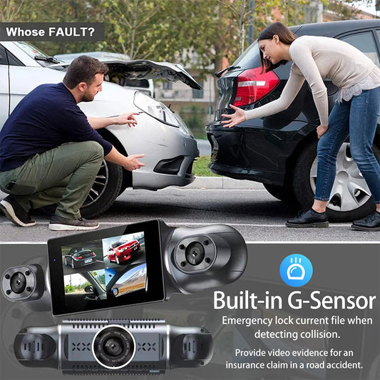 Enregistreur de conduite 4 canaux 1080P pour voiture