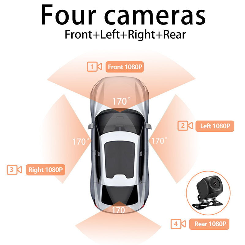 Driving Security  4-Channel 1080P Car Recorder