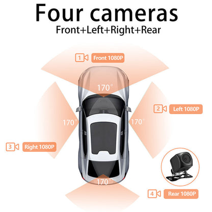 Driving Security  4-Channel 1080P Car Recorder