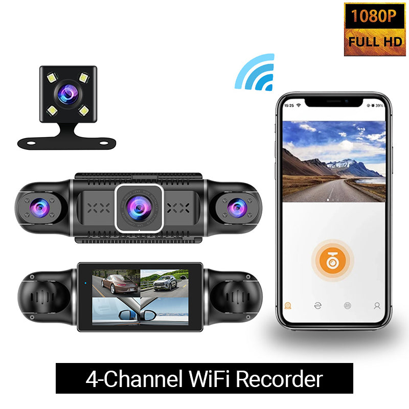 Driving Security  4-Channel 1080P Car Recorder