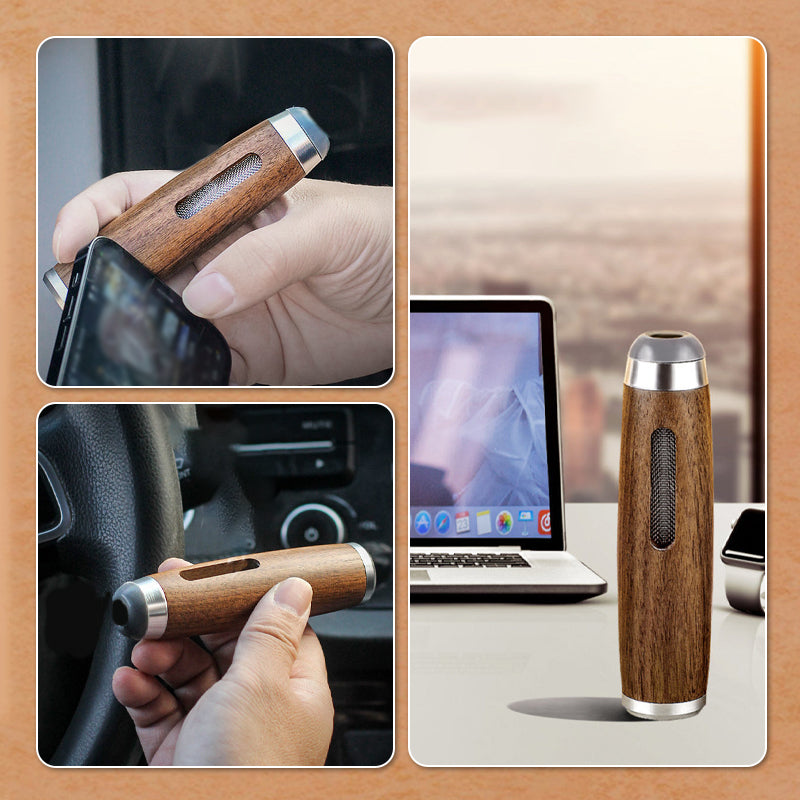 Porte-cigarette anti-suie en bois pour voiture