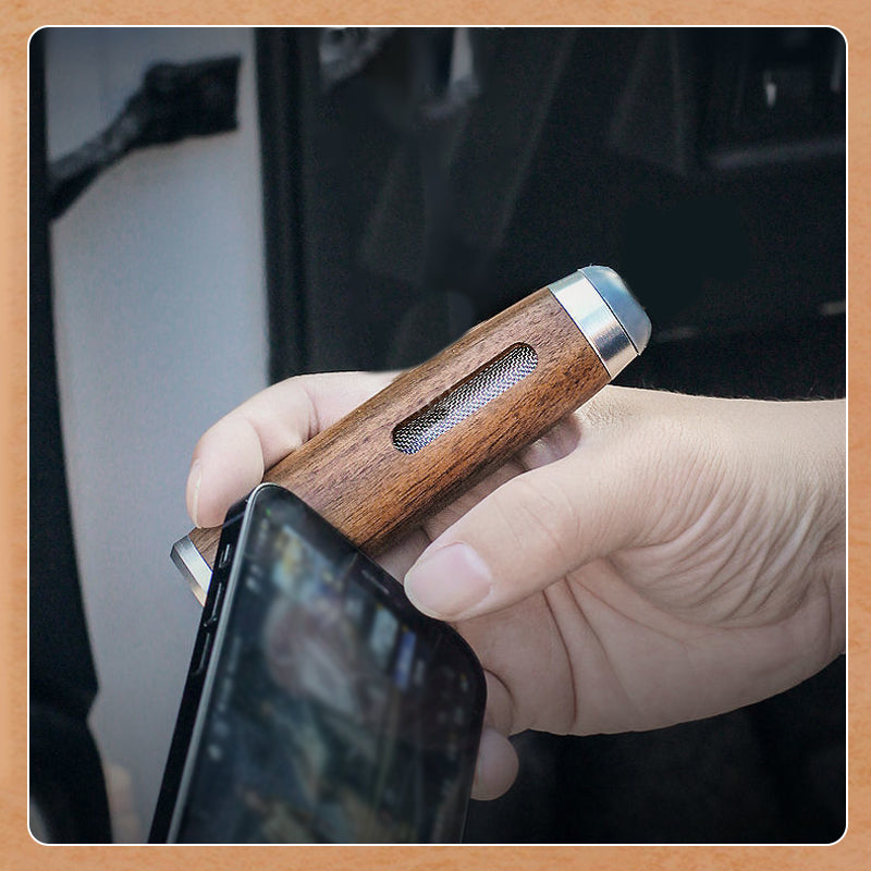 Porte-cigarette anti-suie en bois pour voiture