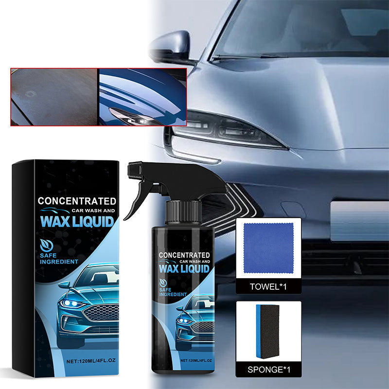 2025 New Arrival Gentle Effective Car Cleaning Spray with Sponge & Cloth