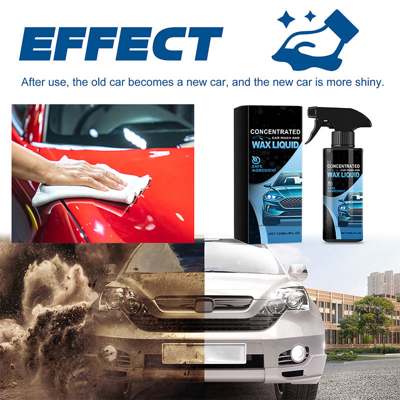 2025 New Arrival Gentle Effective Car Cleaning Spray with Sponge & Cloth